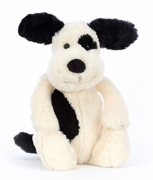 Black & Cream Puppy Bashful Medium