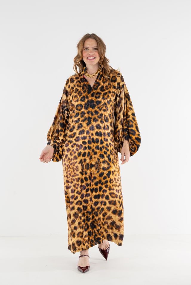 Leopard Jacquard Fiona Dress