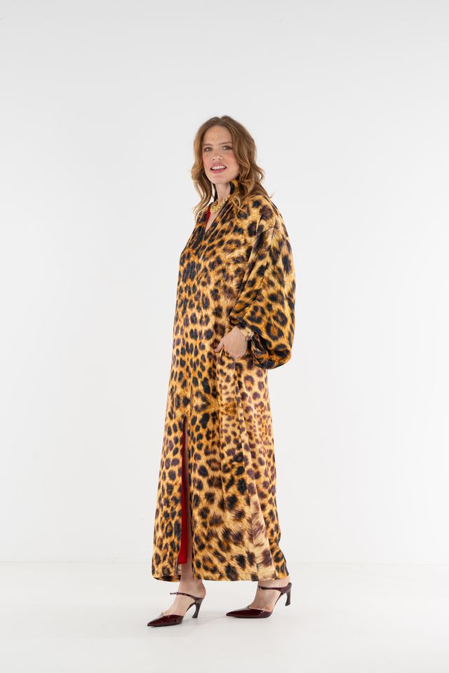 Leopard Jacquard Fiona Dress