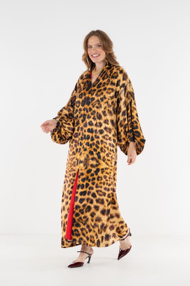 Leopard Jacquard Fiona Dress
