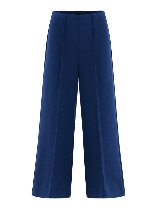 Twilight Blue Stretch Knit Cropped Piper