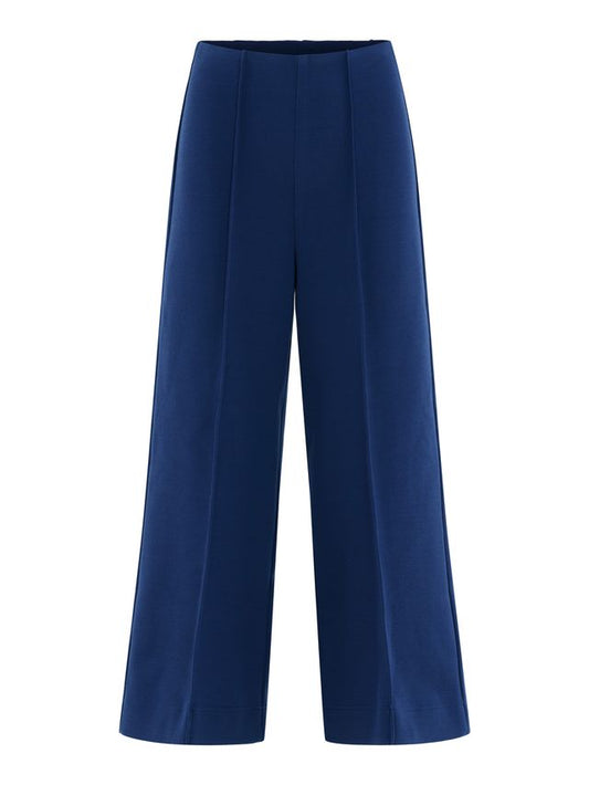 Twilight Blue Stretch Knit Cropped Piper